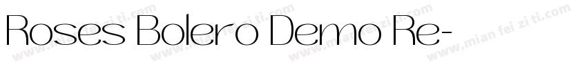 Roses Bolero Demo Re字体转换